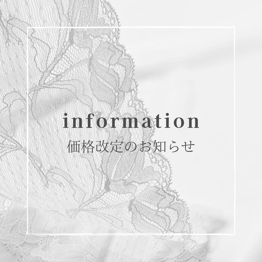 価格改定のお知らせ