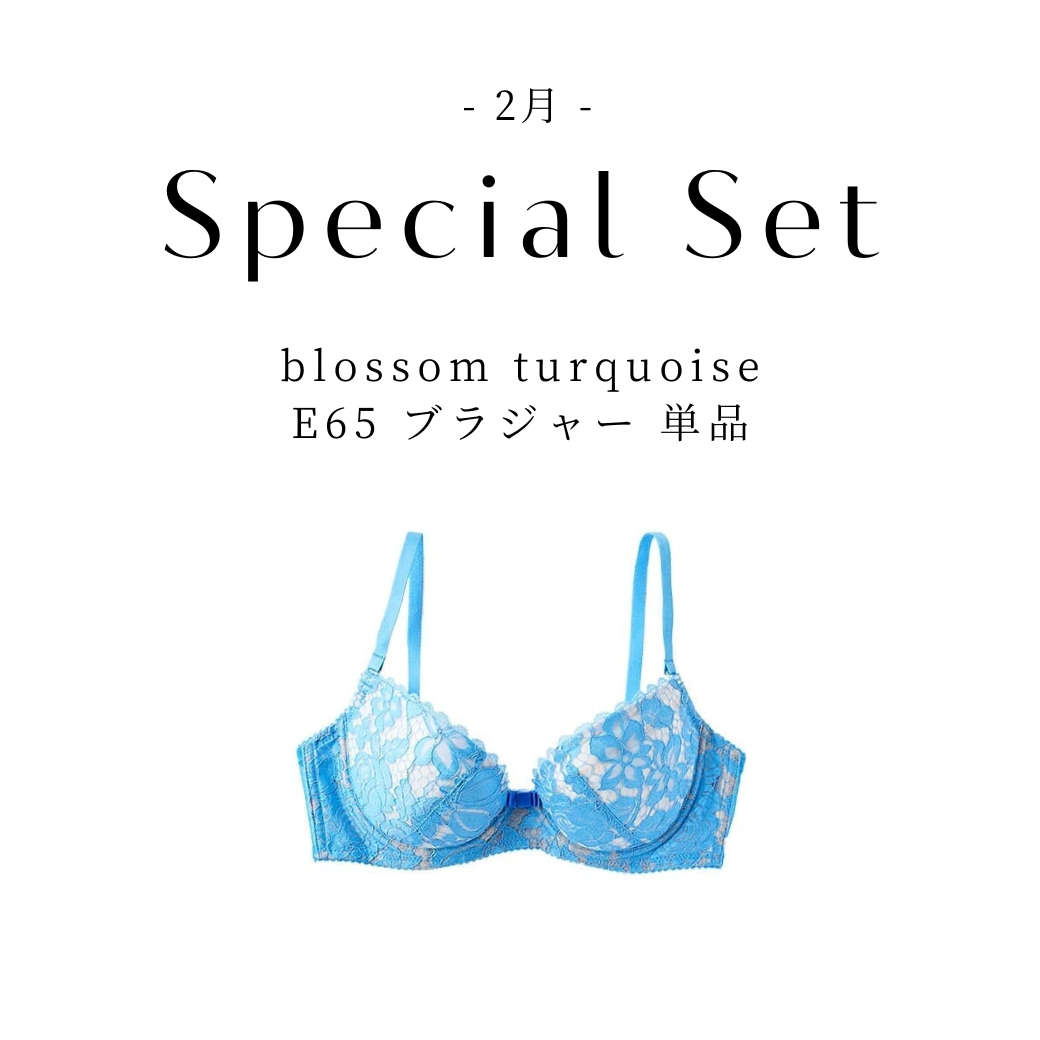 1/24(土)~2/1(日)期間限定】blossom turquoise ブラジャー E65 – NAO