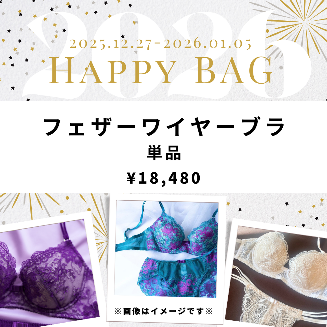 2026 Happy Bag】フェザーワイヤーブラ単品24,200円→18,480円 – NAO
