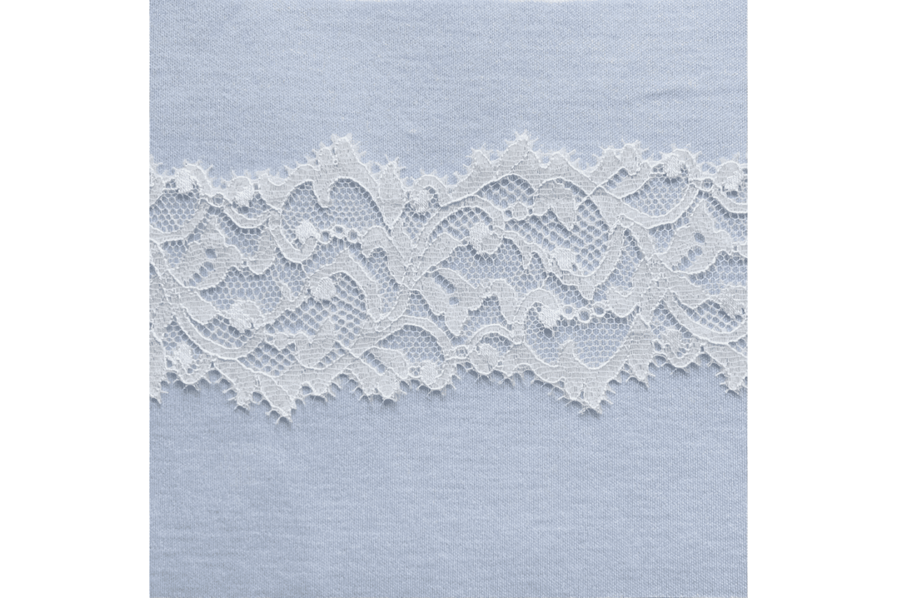 Lace gather Night dress (ライトブルー)