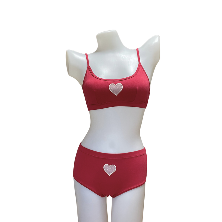 【Valentine Collection】“Amoretta”ボーイズショーツ チェリーピンク