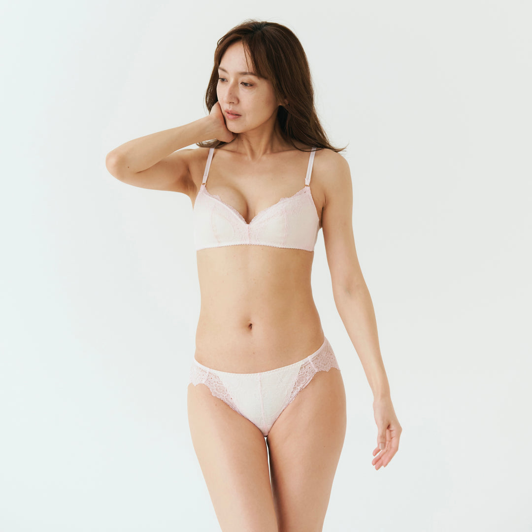 【8/24(日)~9/1(月)期間限定】Hatice ノンワイヤーブラ、ショーツ、タンガの３点セット