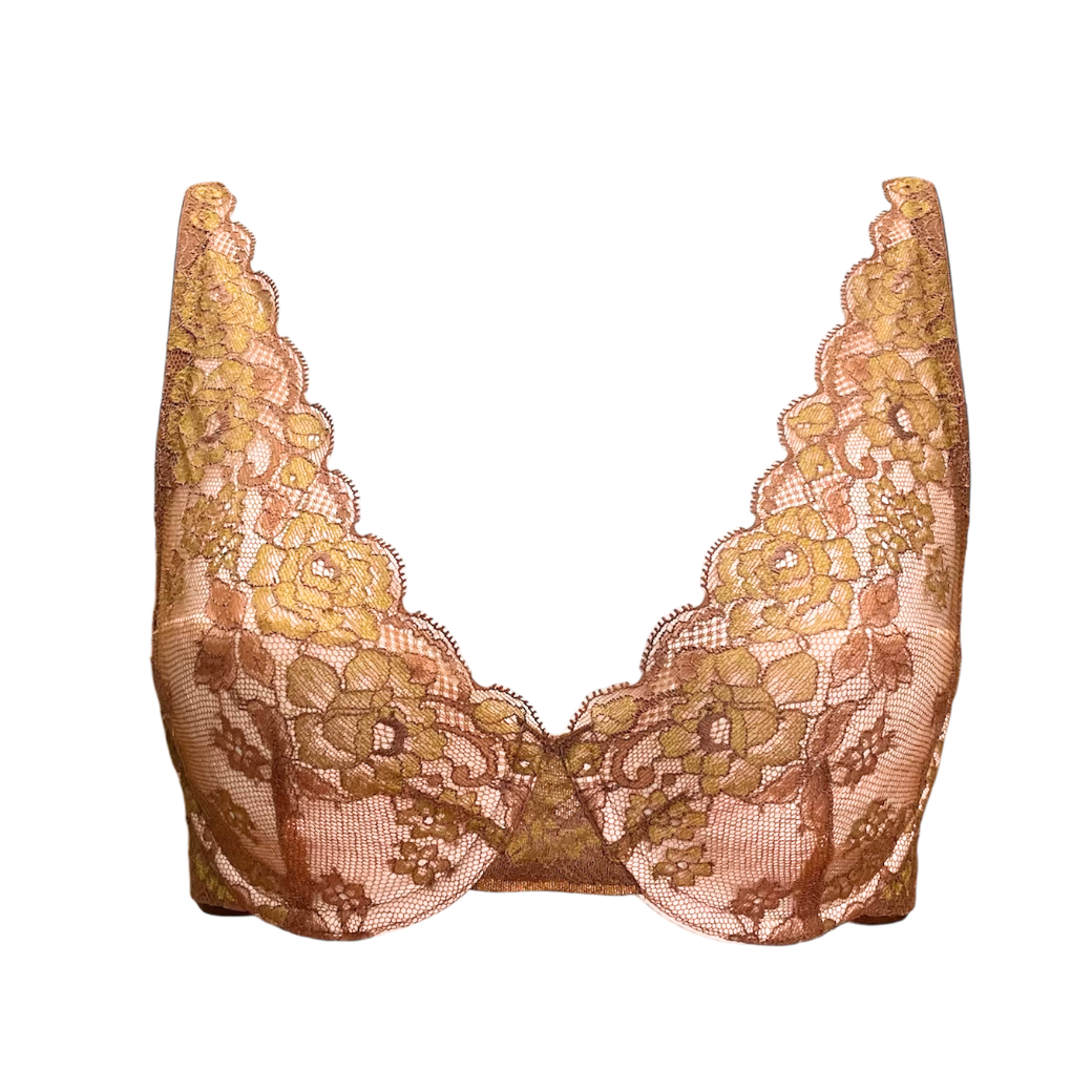 【超限定数】モカゴールド"Adore" ソフトバルコネットブラジャー