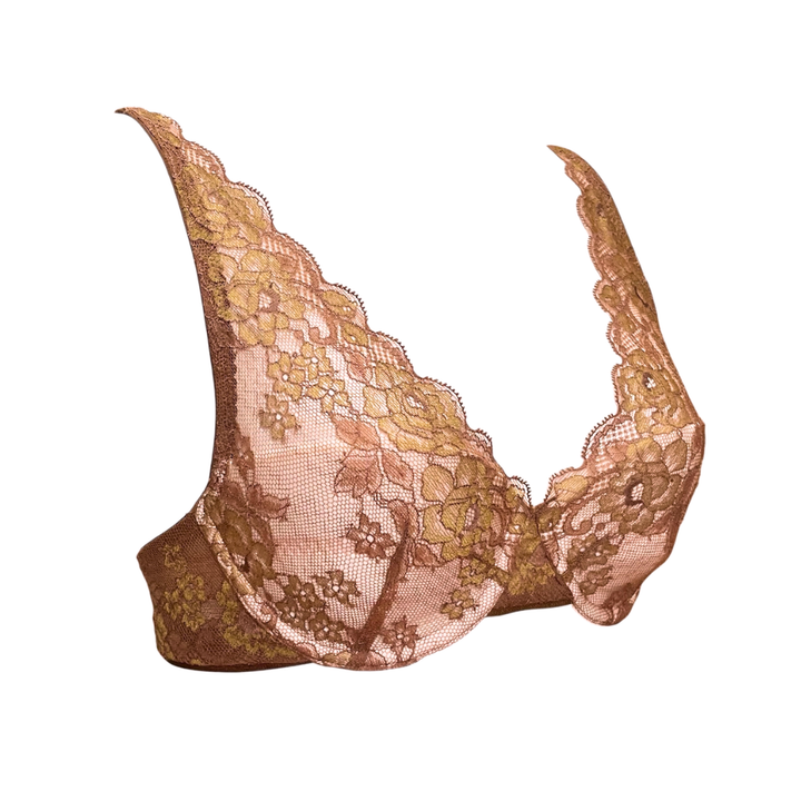 【超限定数】モカゴールド"Adore" ソフトバルコネットブラジャー