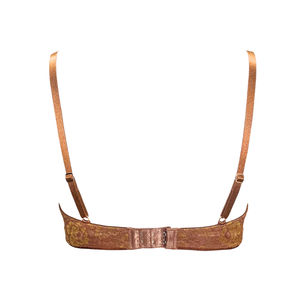 【超限定数】モカゴールド"Adore" ソフトバルコネットブラジャー