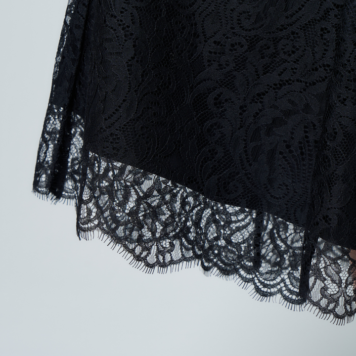 総レース ロングスカート−lace long flare skirt−