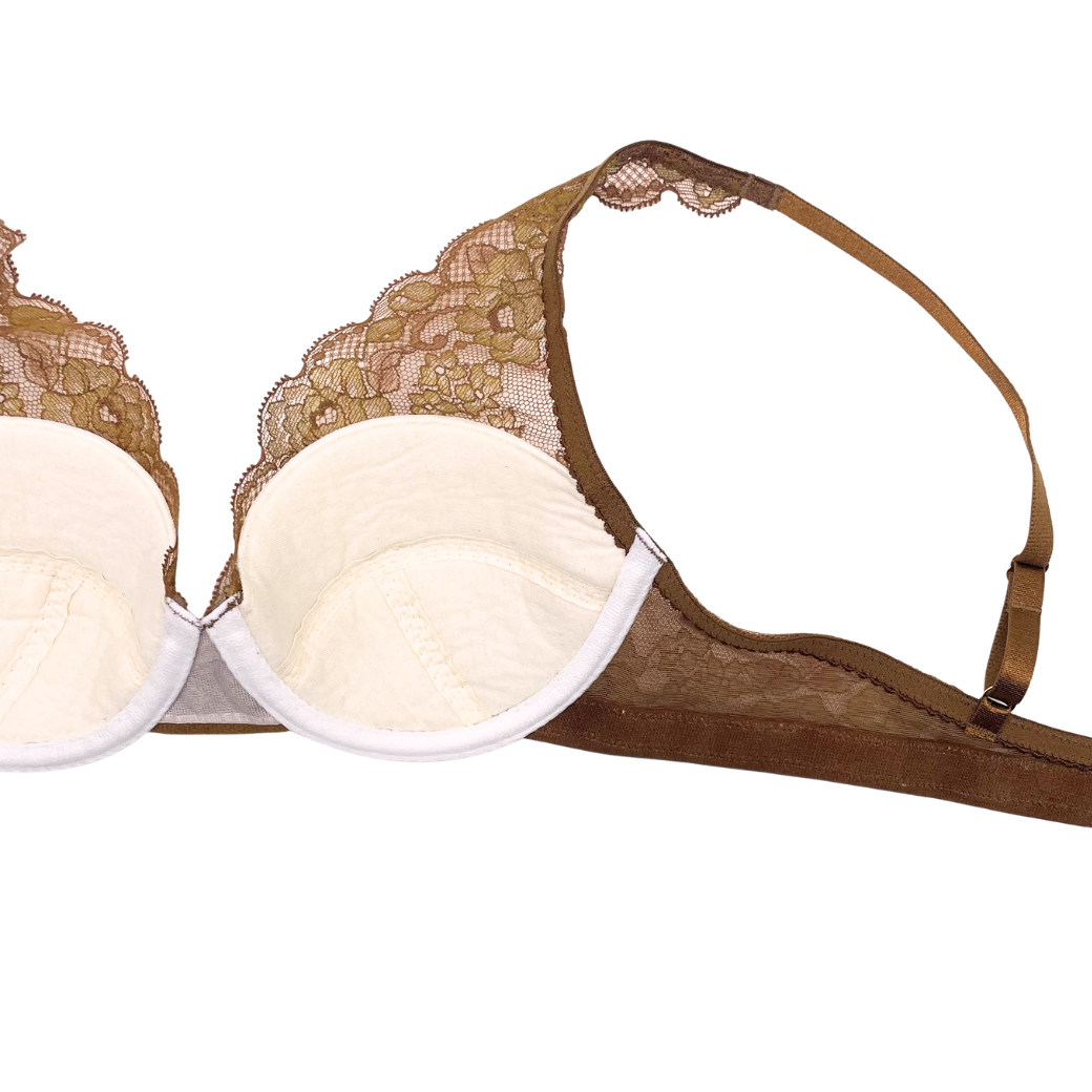 【超限定数】モカゴールド"Adore" ソフトバルコネットブラジャー