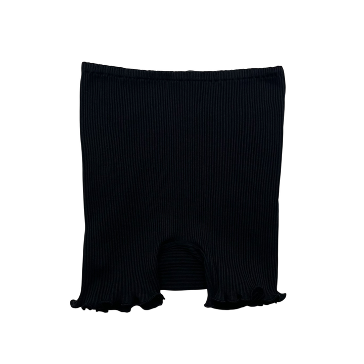【初回限定生産・ブラック】コットンシルク・一部丈ショーツ