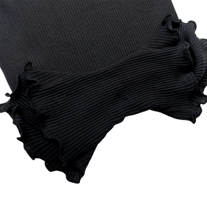 【初回限定生産・ブラック】コットンシルク・一部丈ショーツ