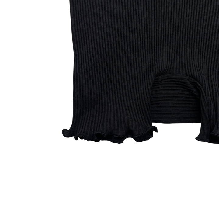 【初回限定生産・ブラック】コットンシルク・一部丈ショーツ