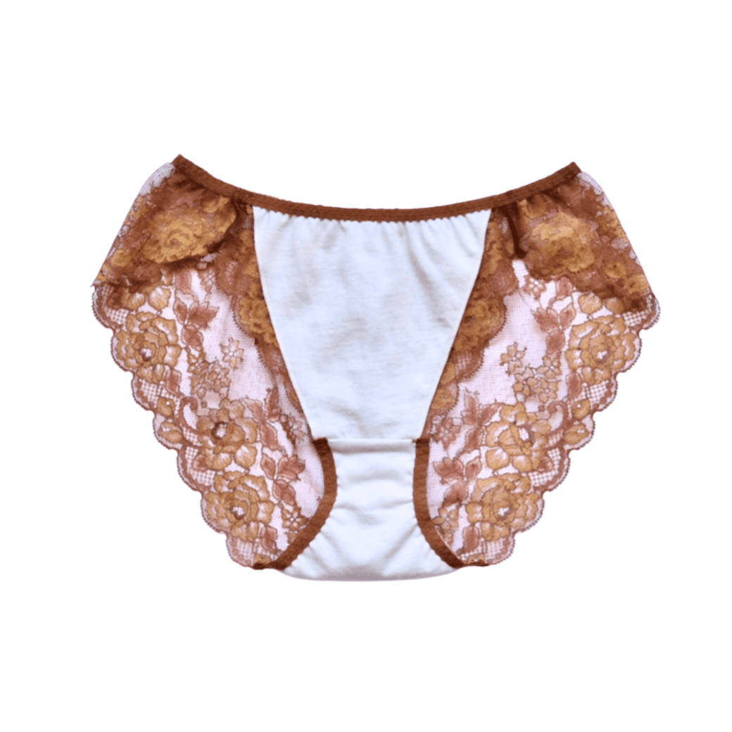 【超限定数】モカゴールド "Adore" 総レースショーツ