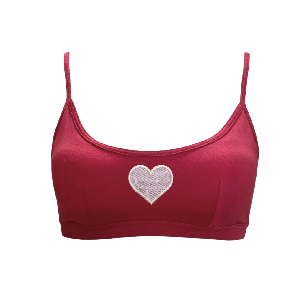 “Amoretta”ノンワイヤーブラジャー チェリーピンク