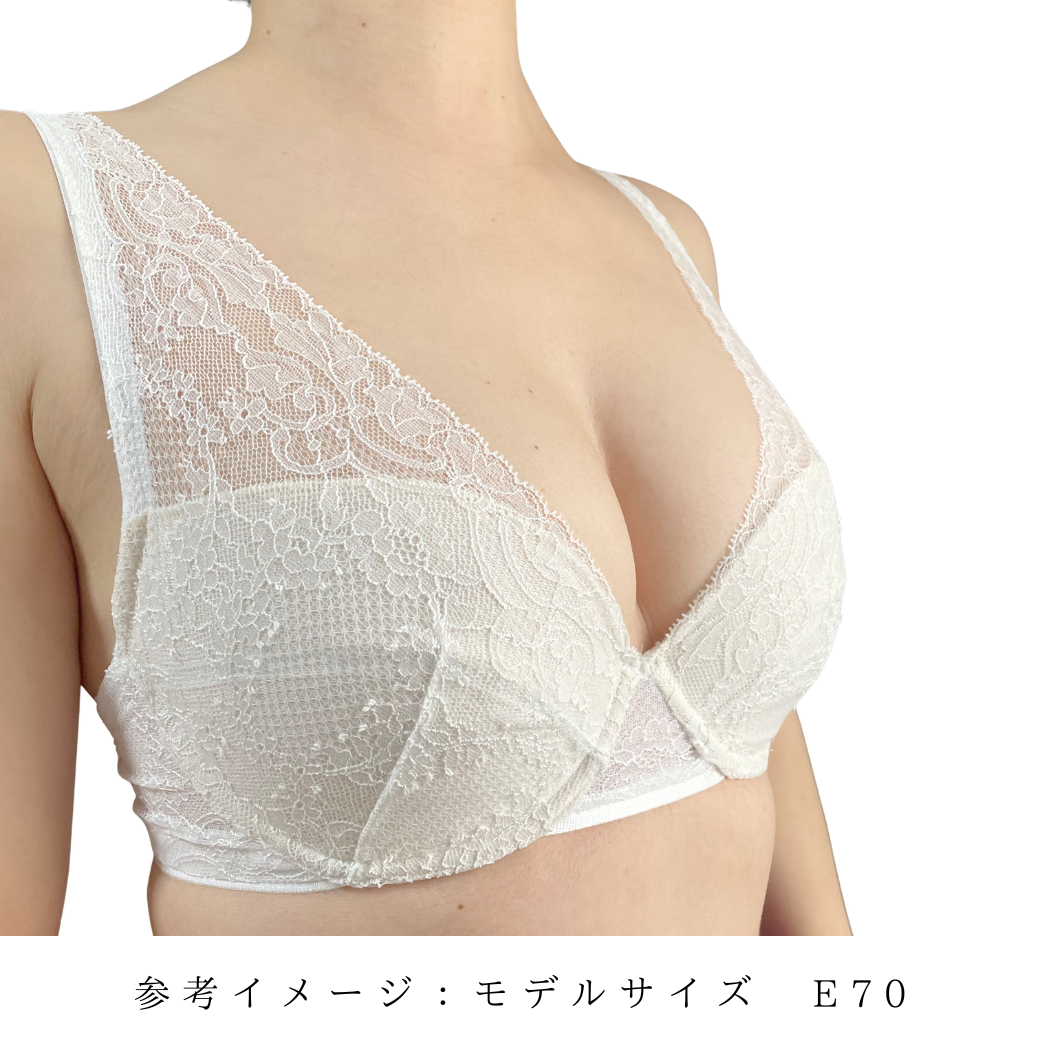 【超限定数】ライトブルーホワイト"Adore" ソフトバルコネットブラジャー