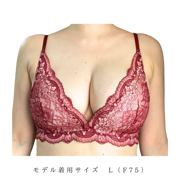 Elevate　フルレース・ノンワイヤーブラジャー＆ショーツセット