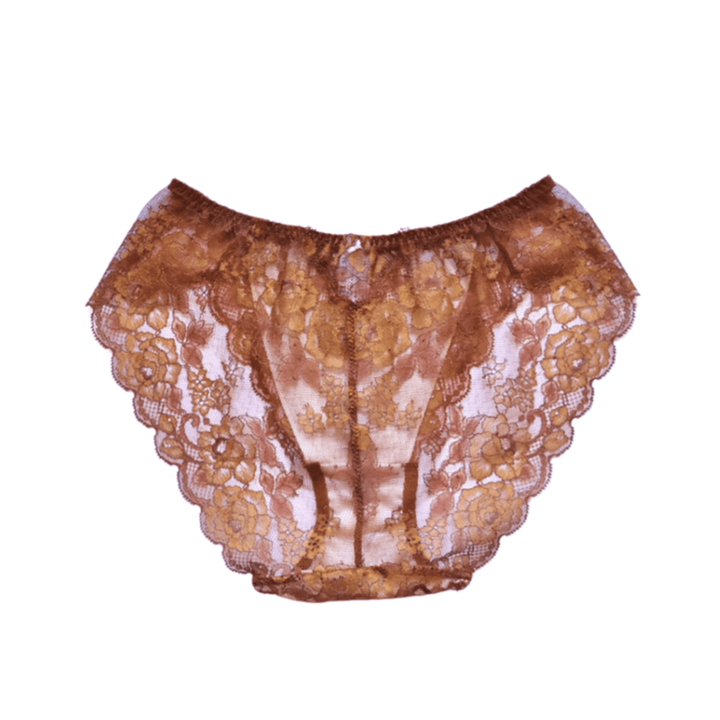 【超限定数】モカゴールド "Adore" 総レースショーツ