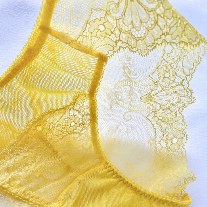 Mimosa フルレース・ノンワイヤーブラジャーセット