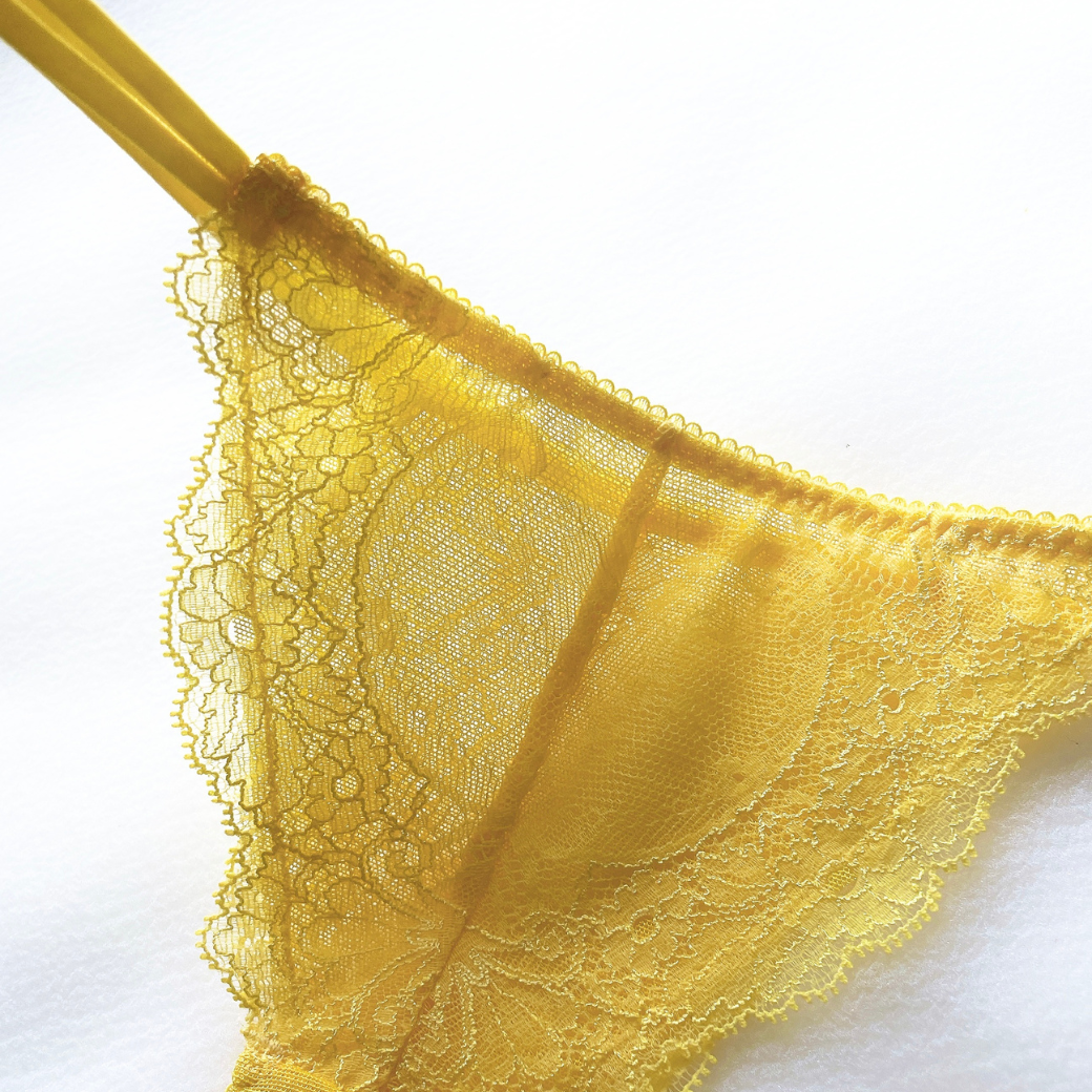 Mimosa フルレース・ノンワイヤーブラジャーセット