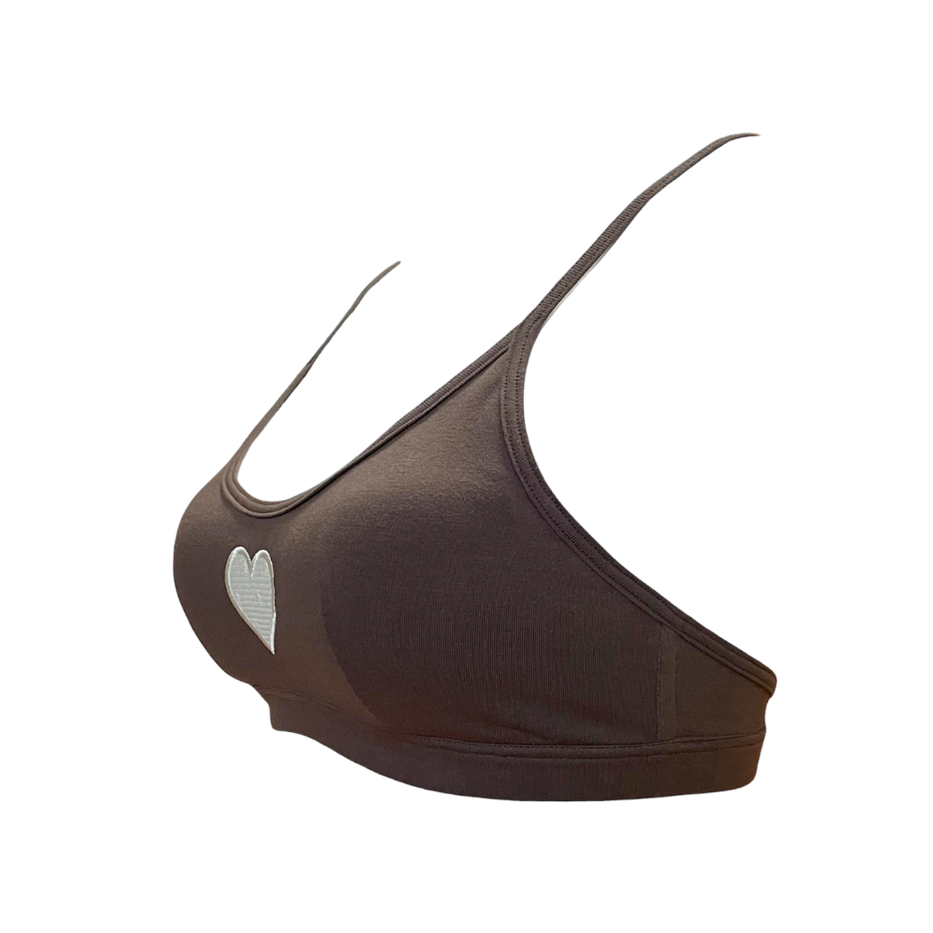 【Valentine Collection】“Amoretta”ノンワイヤーブラジャー チョコクリーム