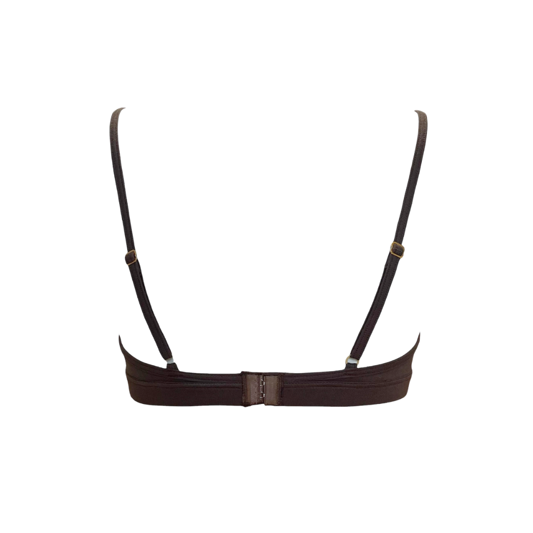 【Valentine Collection】“Amoretta”ノンワイヤーブラジャー チョコクリーム