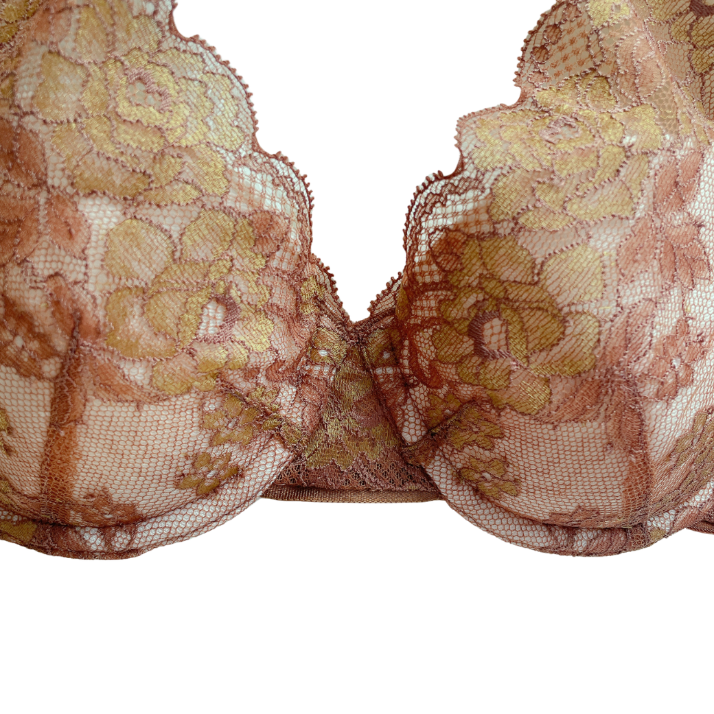 【超限定数】モカゴールド"Adore" ソフトバルコネットブラジャー