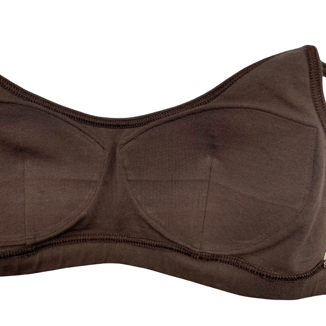 【Valentine Collection】“Amoretta”ノンワイヤーブラジャー チョコクリーム