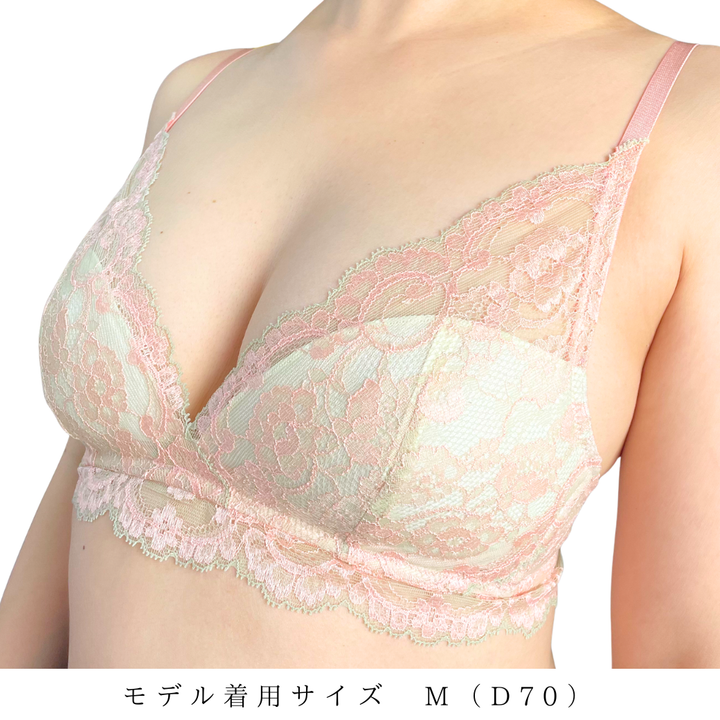 Floral Crown フルレース・ノンワイヤーブラジャーセット
