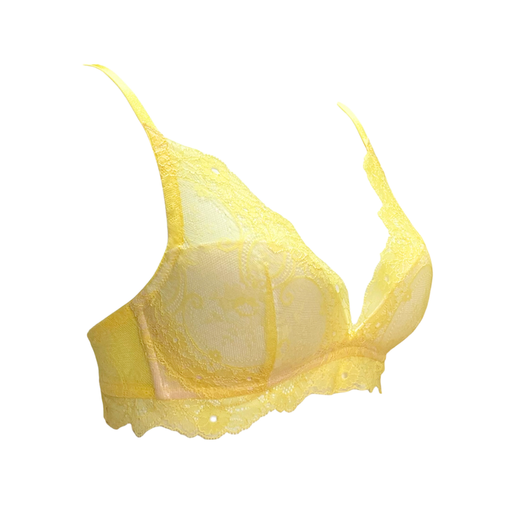 Mimosa フルレース・ノンワイヤーブラジャーセット