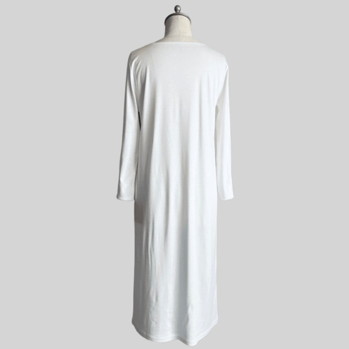 Lace gather Night dress (ホワイト)