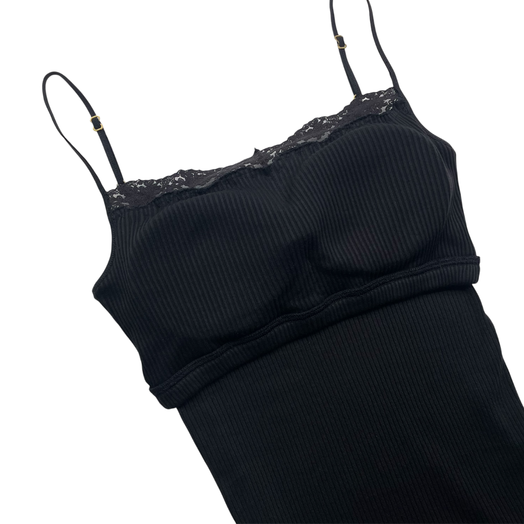 【初回限定生産・ブラック】コットンシルク・ブラトップ