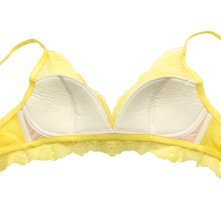 Mimosa フルレース・ノンワイヤーブラジャーセット