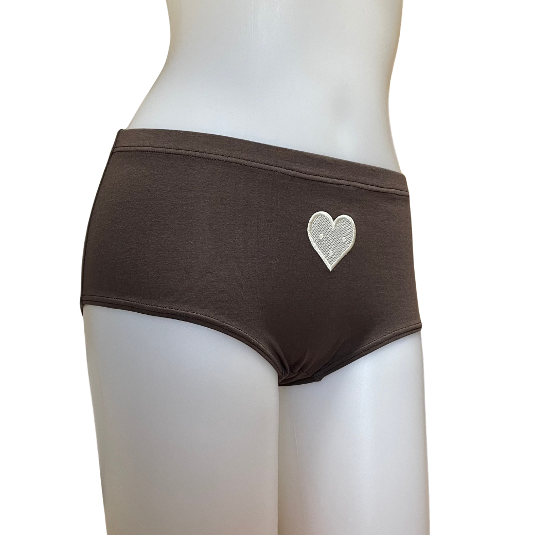 【Valentine Collection】“Amoretta”ボーイズショーツ チョコクリーム