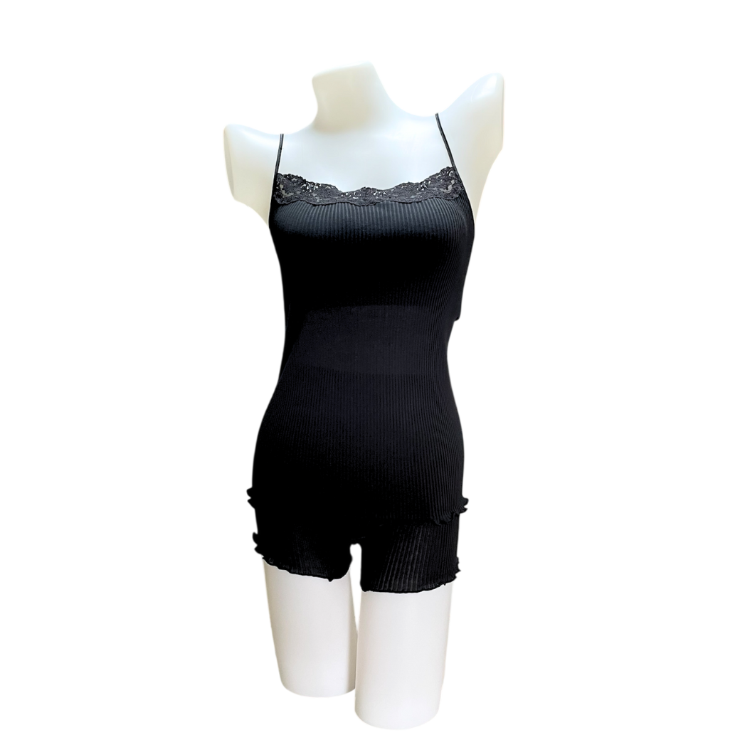 【初回限定生産・ブラック】コットンシルク・ブラトップ