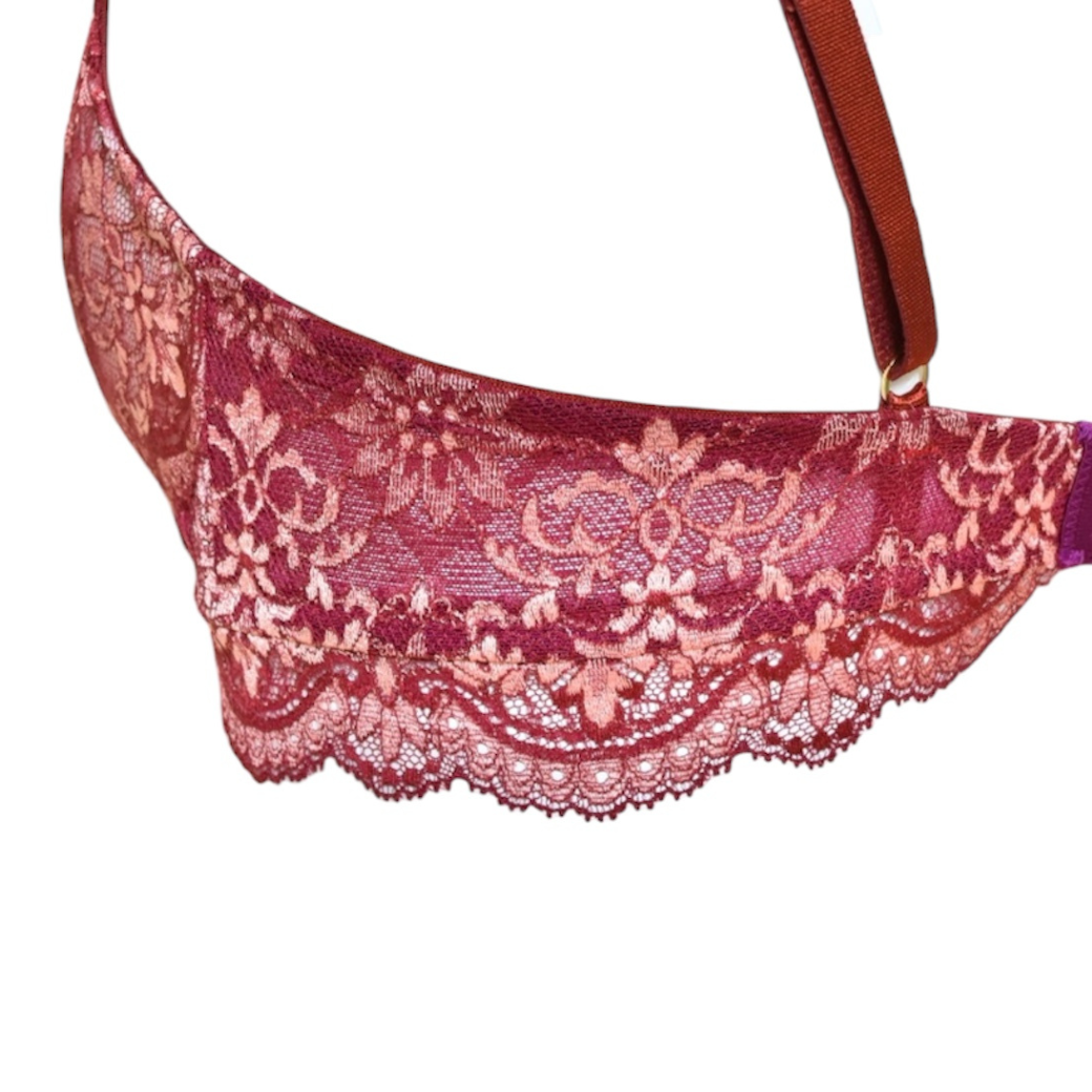 Elevate　フルレース・ノンワイヤーブラジャー＆ショーツセット