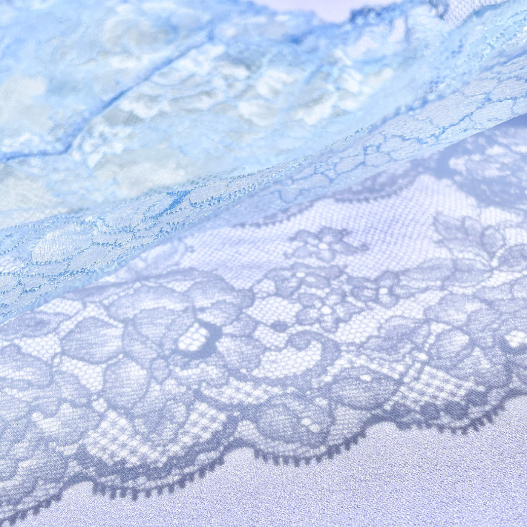 【超限定数】ライトブルーホワイト"Adore" ソフトバルコネットブラジャー