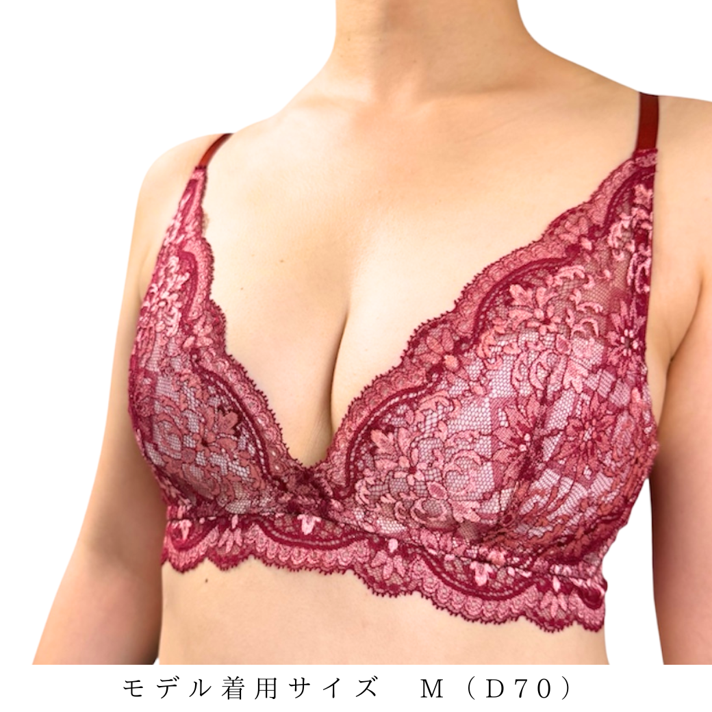 Elevate　フルレース・ノンワイヤーブラジャー＆ショーツセット