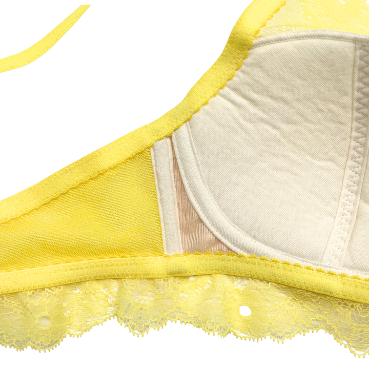 Mimosa フルレース・ノンワイヤーブラジャーセット