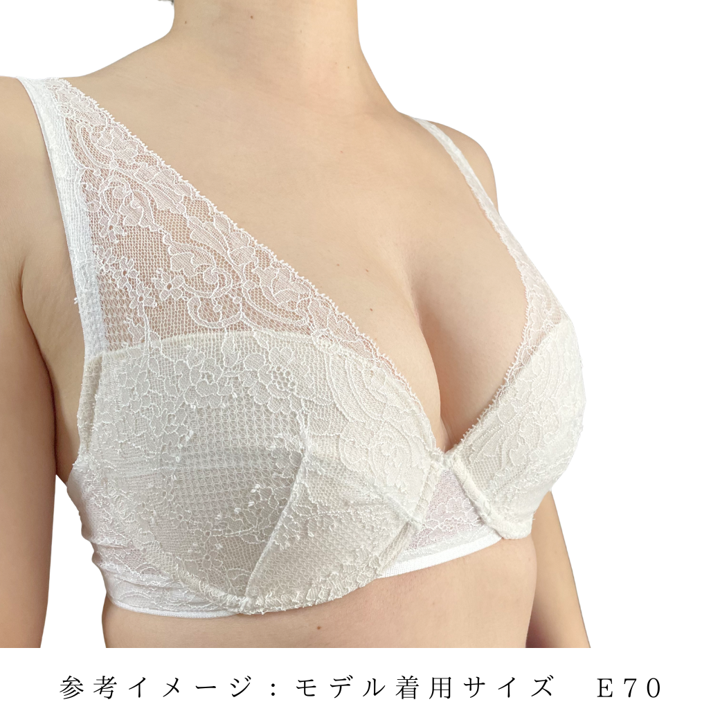【超限定数】ライトブルーホワイト"Adore" ソフトバルコネットブラジャー