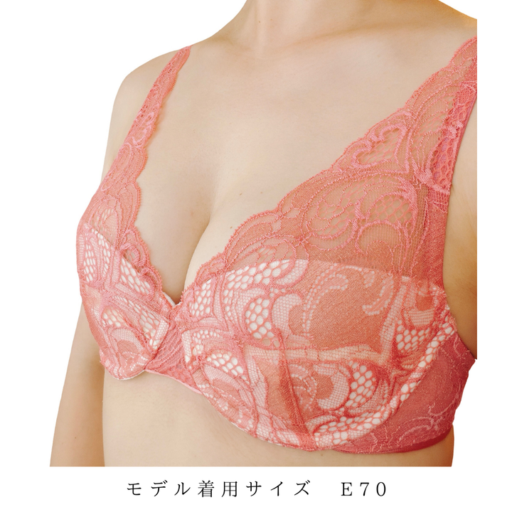 【超限定数】ピンクゴールド"Adore" ソフトバルコネットブラジャー