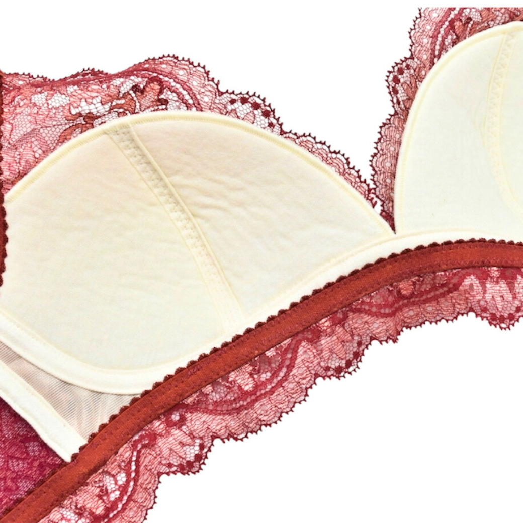 Elevate　フルレース・ノンワイヤーブラジャー＆ショーツセット