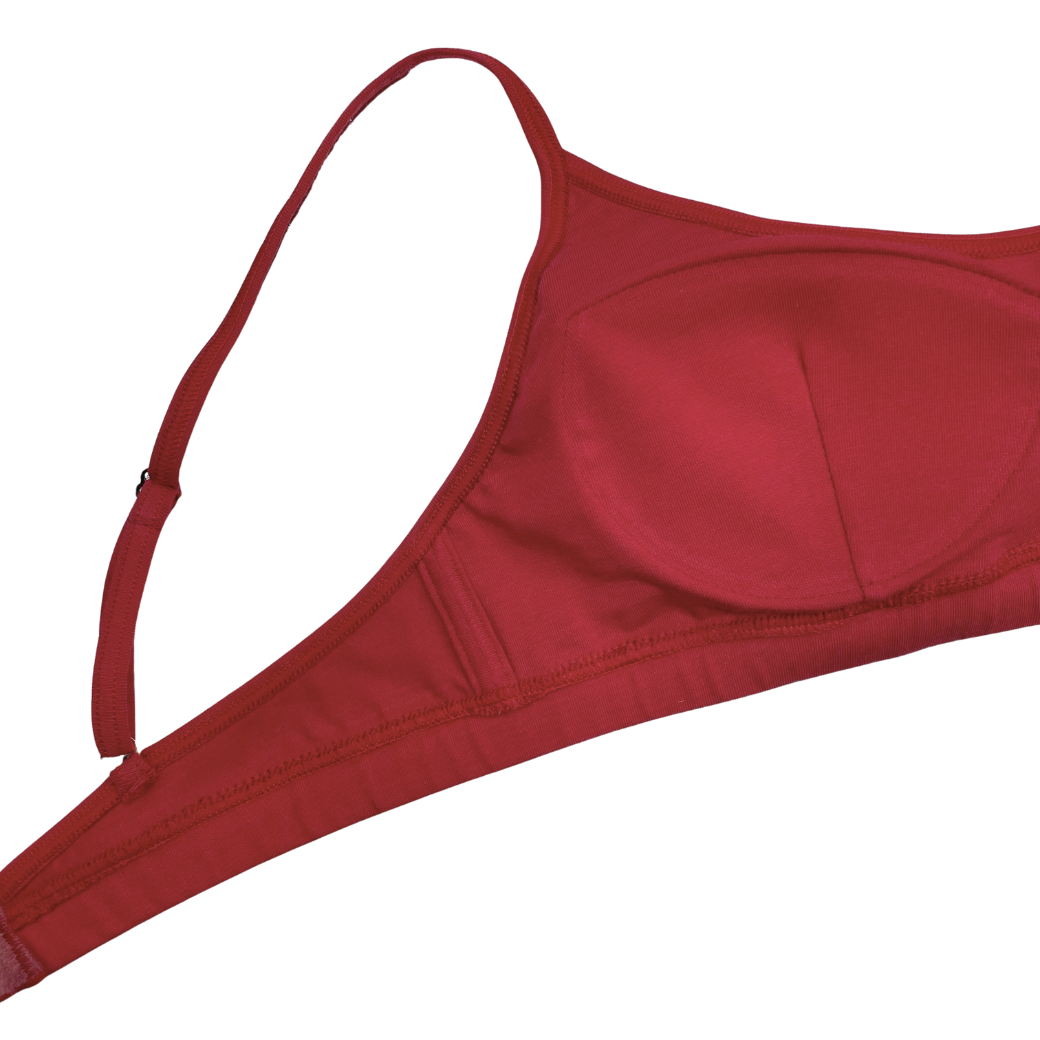 “Amoretta”ノンワイヤーブラジャー チェリーピンク