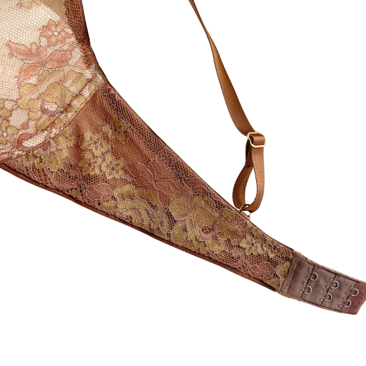 【超限定数】モカゴールド"Adore" ソフトバルコネットブラジャー