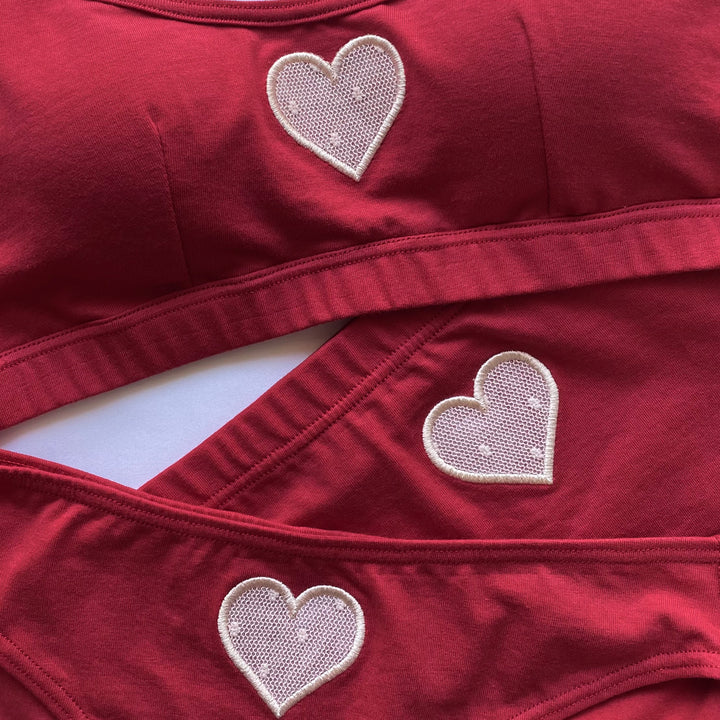 【Valentine Collection】“Amoretta”ボーイズショーツ チェリーピンク