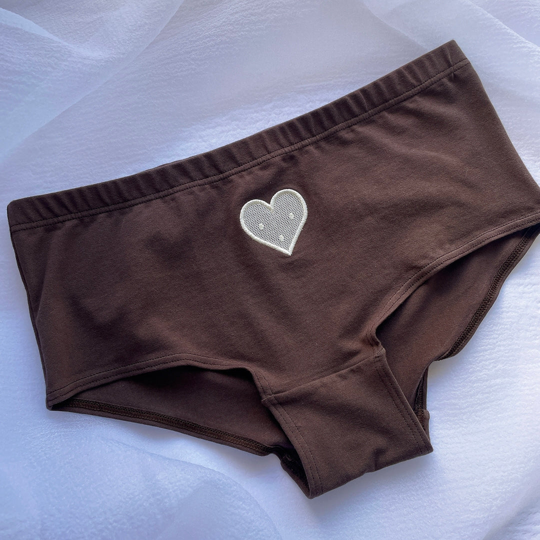 【Valentine Collection】“Amoretta”ボーイズショーツ チョコクリーム