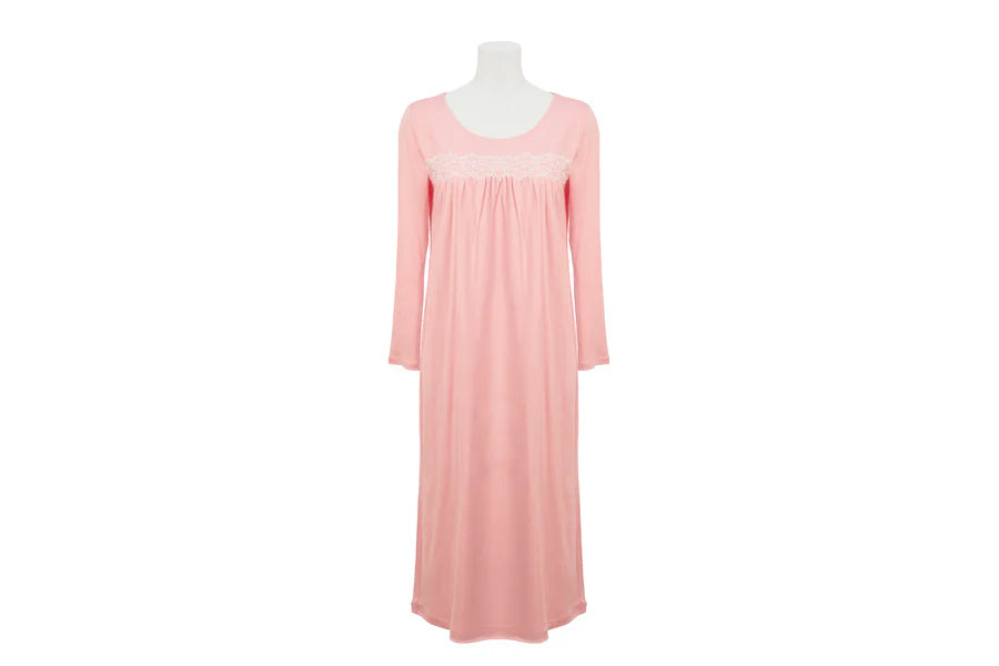 【8/24(日)~9/1(月)期間限定】Lace gather Night dress（ペールピンク）