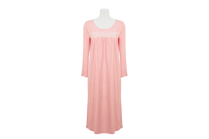 【8/24(日)~9/1(月)期間限定】Lace gather Night dress（ペールピンク）